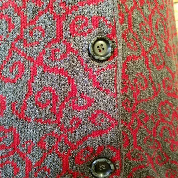 Adolfo Sport Button Sweater - Picture 3 of 3